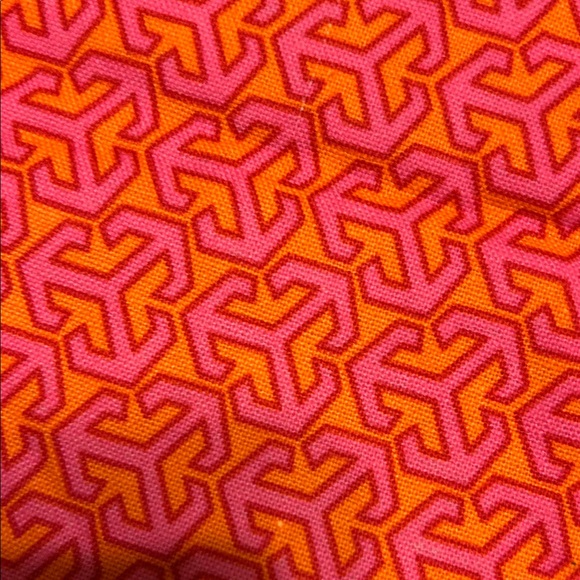 Tory Burch Bright Red Logo Pouch - Picture 8 of 9